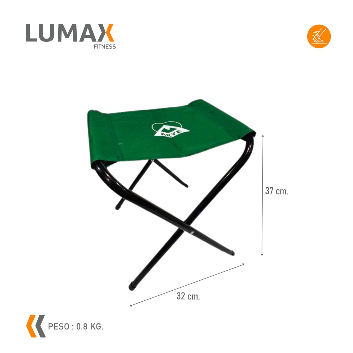 LUMAX - Piso Bajo Plegable Para Pesca Camping Y Playa Arye