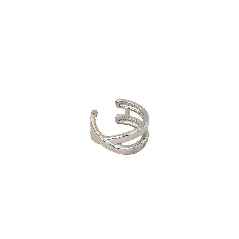 GENERICO - Earcuff Silver Cruzado - Azul Zafira
