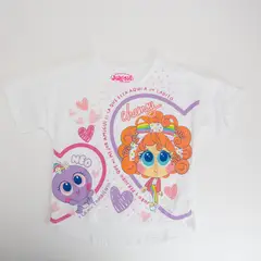DISTROLLER - Polera Niña Corazón Blanco