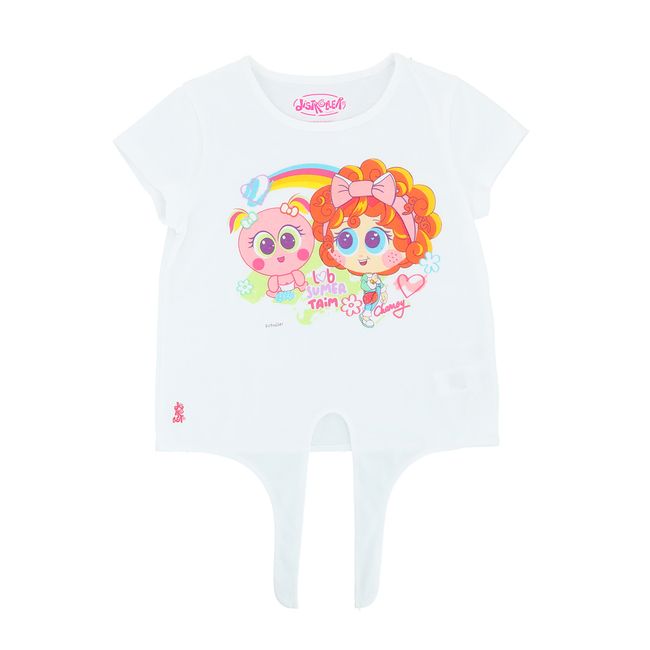 DISTROLLER - Polera Niña Luv Summer Blanco Distroller