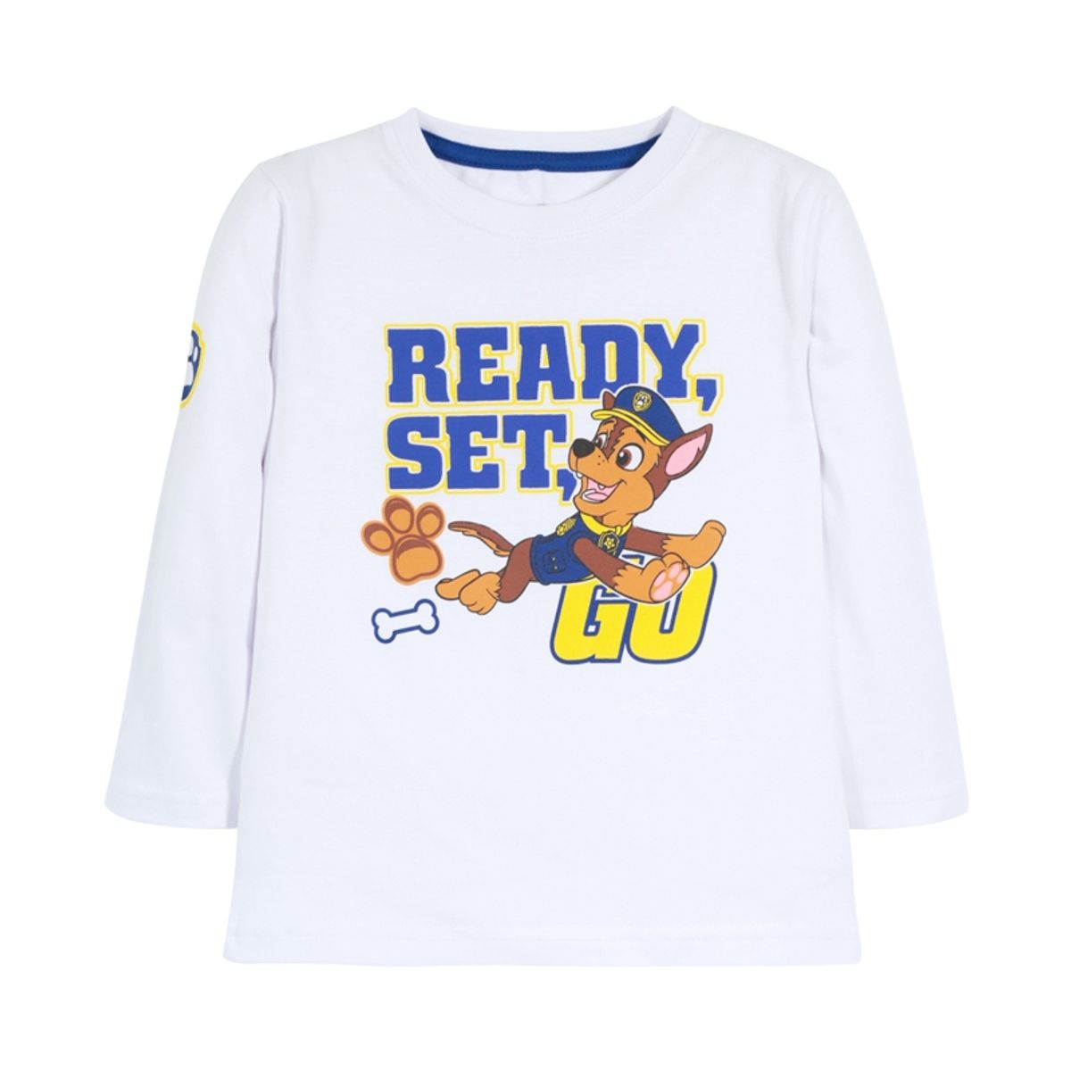 PAW PATROL - Polera Manga Larga Niño Go Blanco Paw Patrol