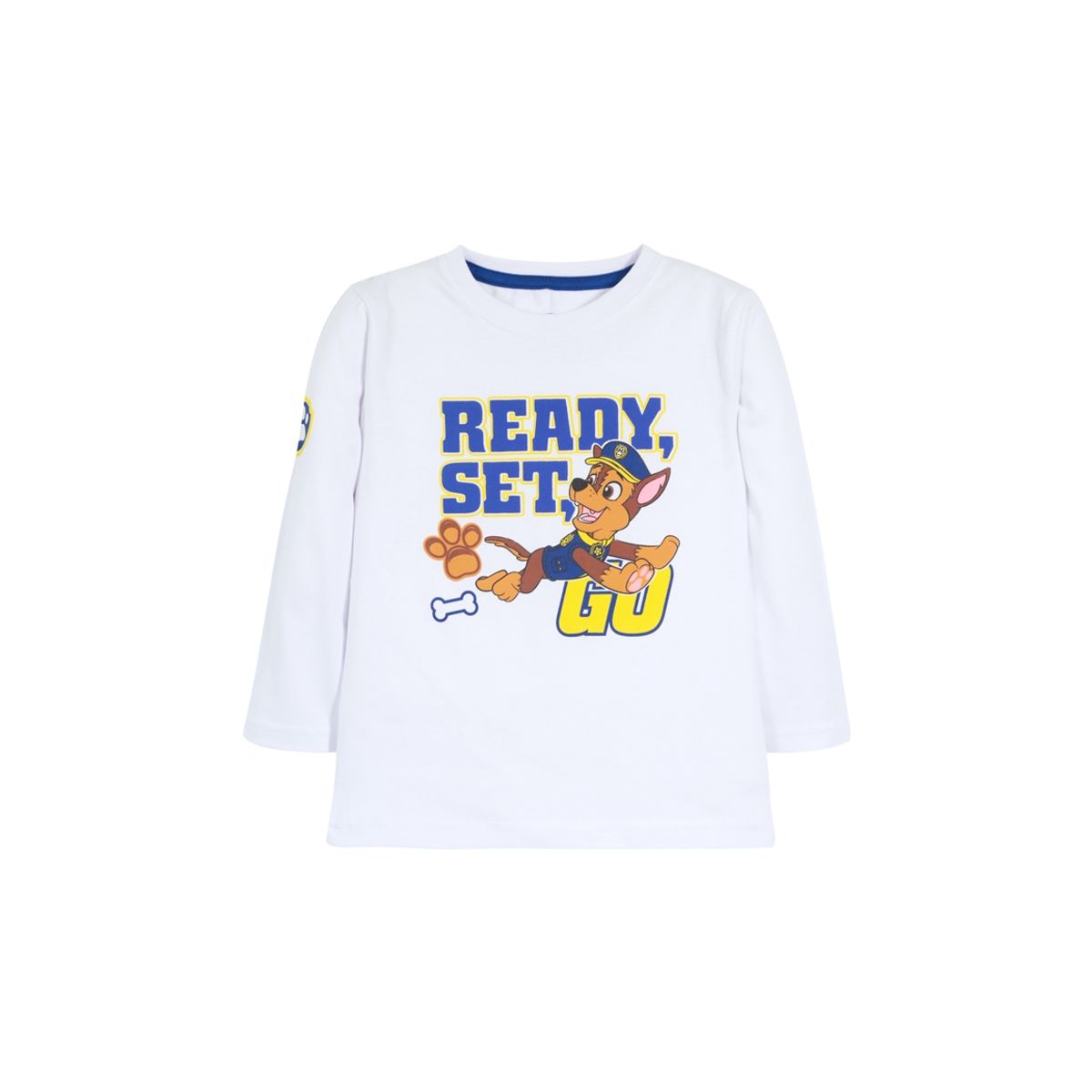 PAW PATROL - Polera Manga Larga Niño Go Blanco Paw Patrol