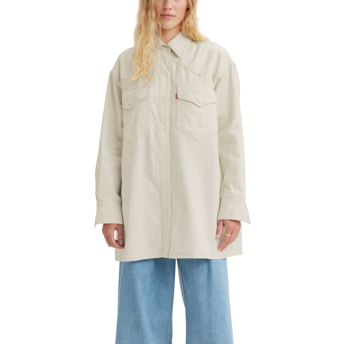 LEVIS - Camisa Mujer Dylan Western Beige Levis