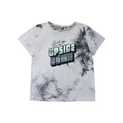 STRANGER THINGS - Polera Mujer Upside Gris