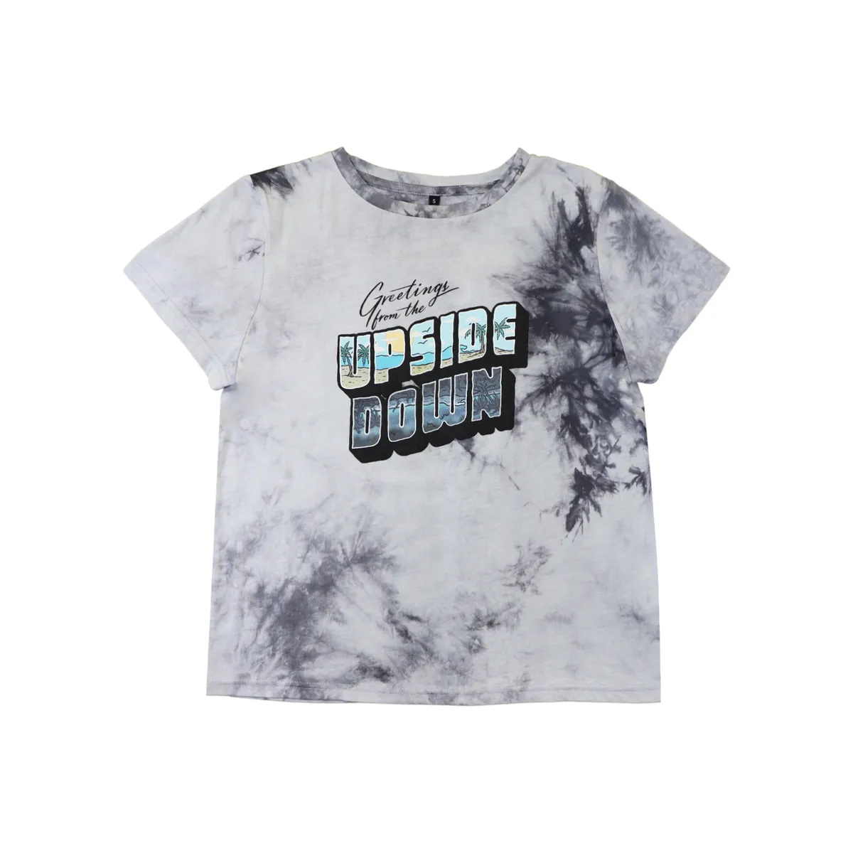 STRANGER THINGS - Polera Mujer Stranger Things Upside Gris Stranger Things