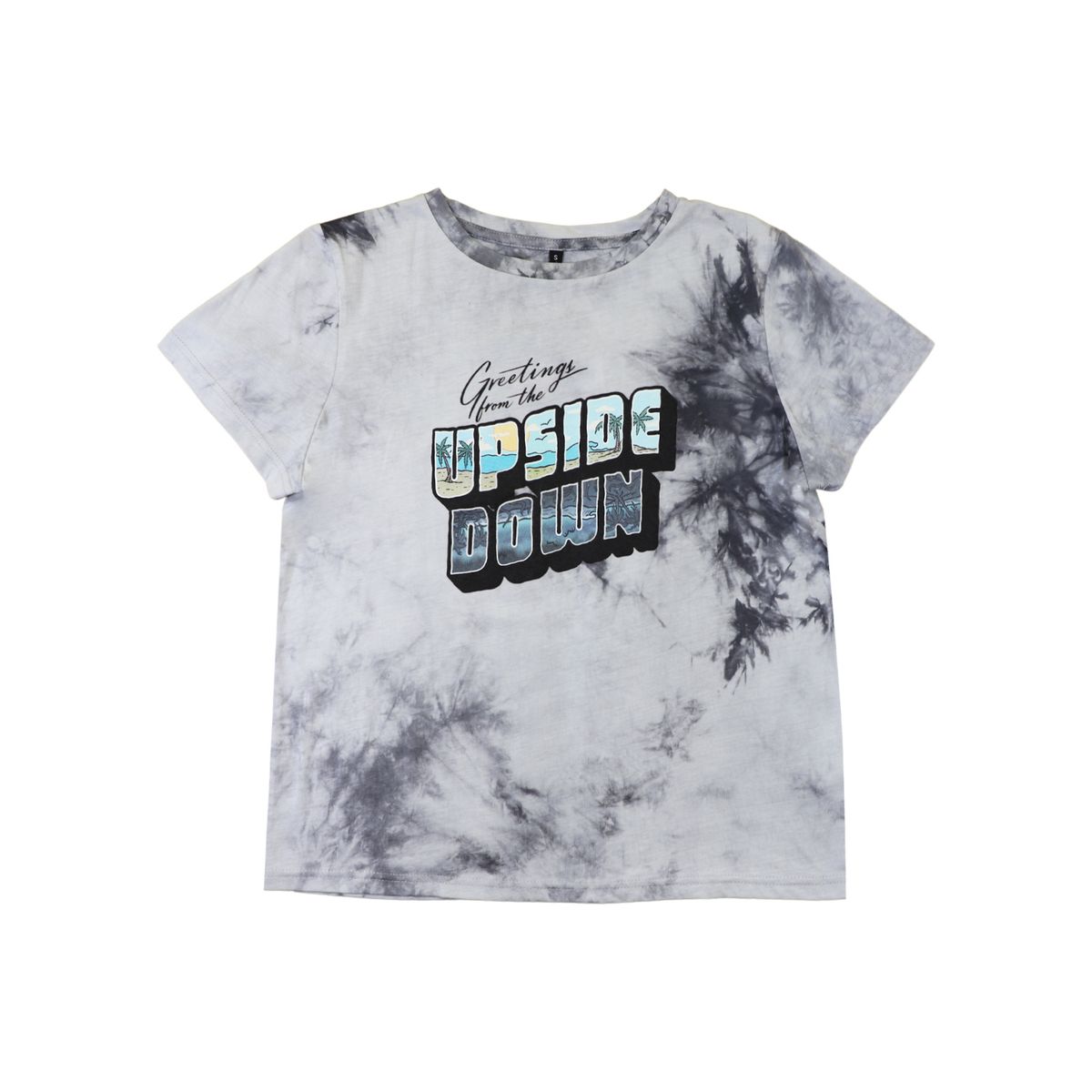 STRANGER THINGS - Polera Mujer Stranger Things Upside Gris Stranger Things