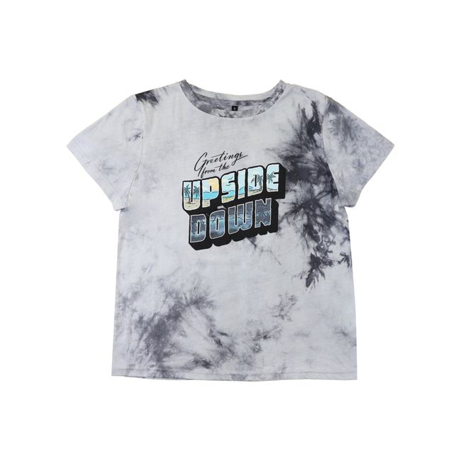 STRANGER THINGS - Polera Mujer Stranger Things Upside Gris Stranger Things