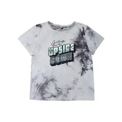 STRANGER THINGS - Polera Mujer Upside Gris