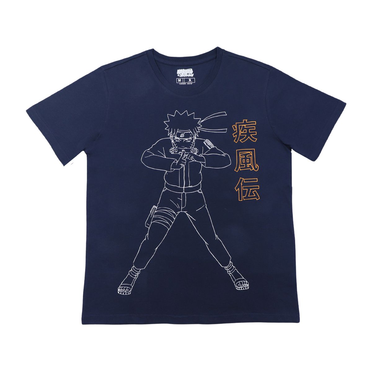 NARUTO - Polera Hombre Naruto Jutsu Azul Marino Naruto