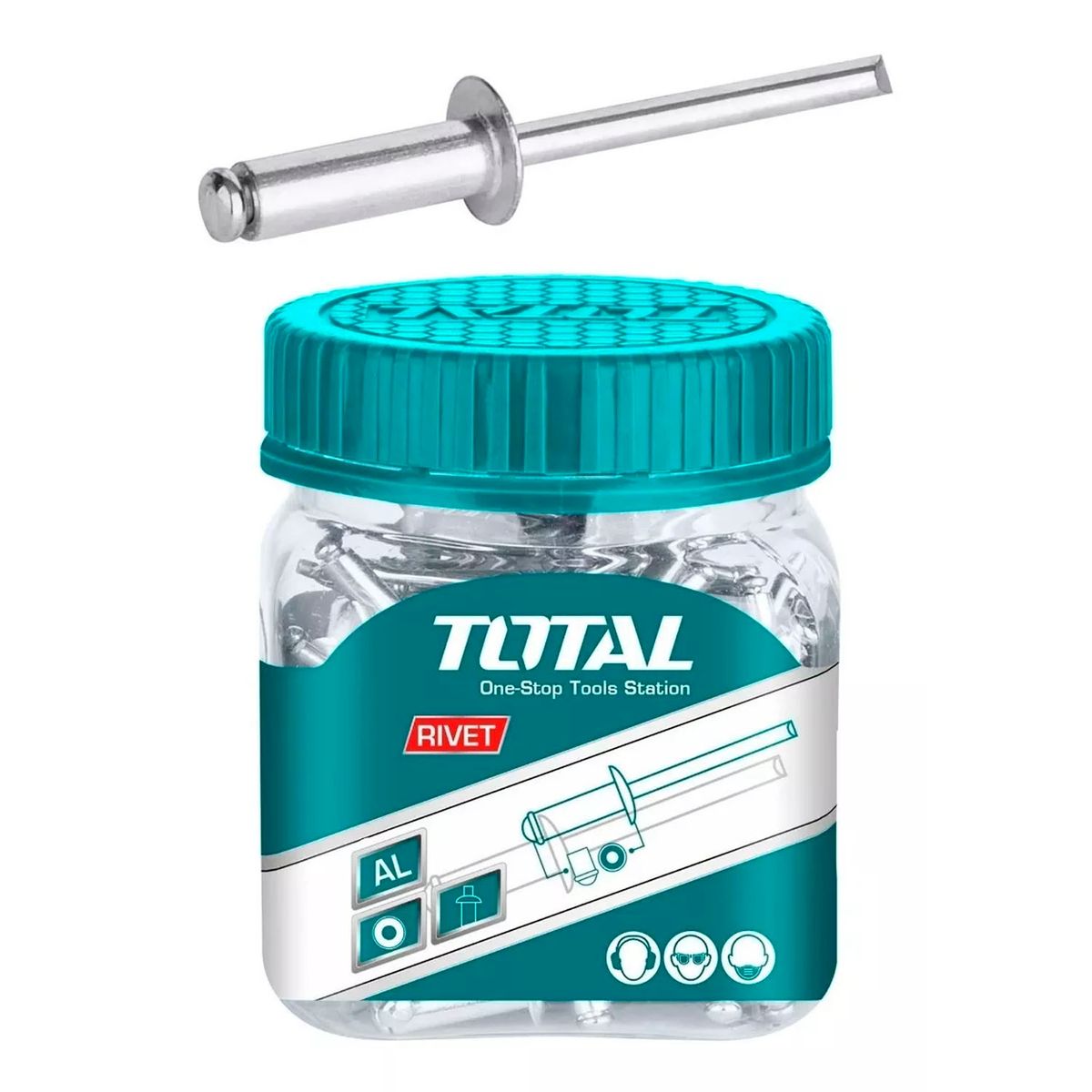 TOTAL TOOLS - Remaches Pop De 4.8 X 16mm 100 Unidades Total Wjrt4801611