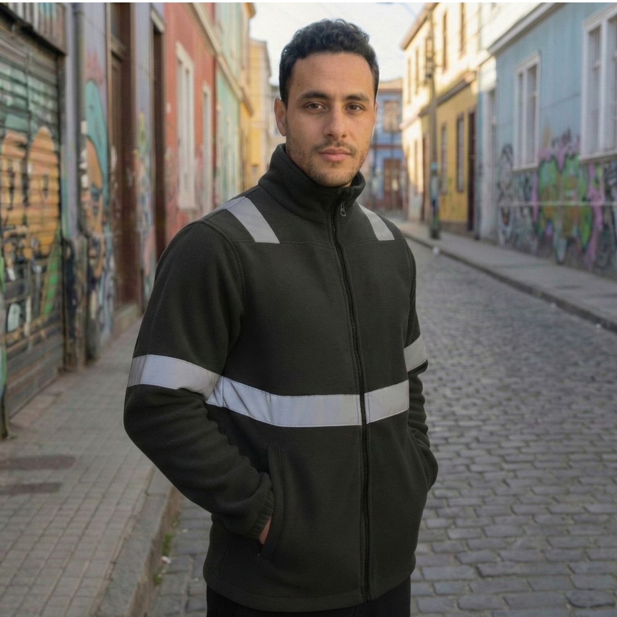 T-WORLD - Micropolar Reflectante Hombre Térmico Alta Visibilidad Trabajo