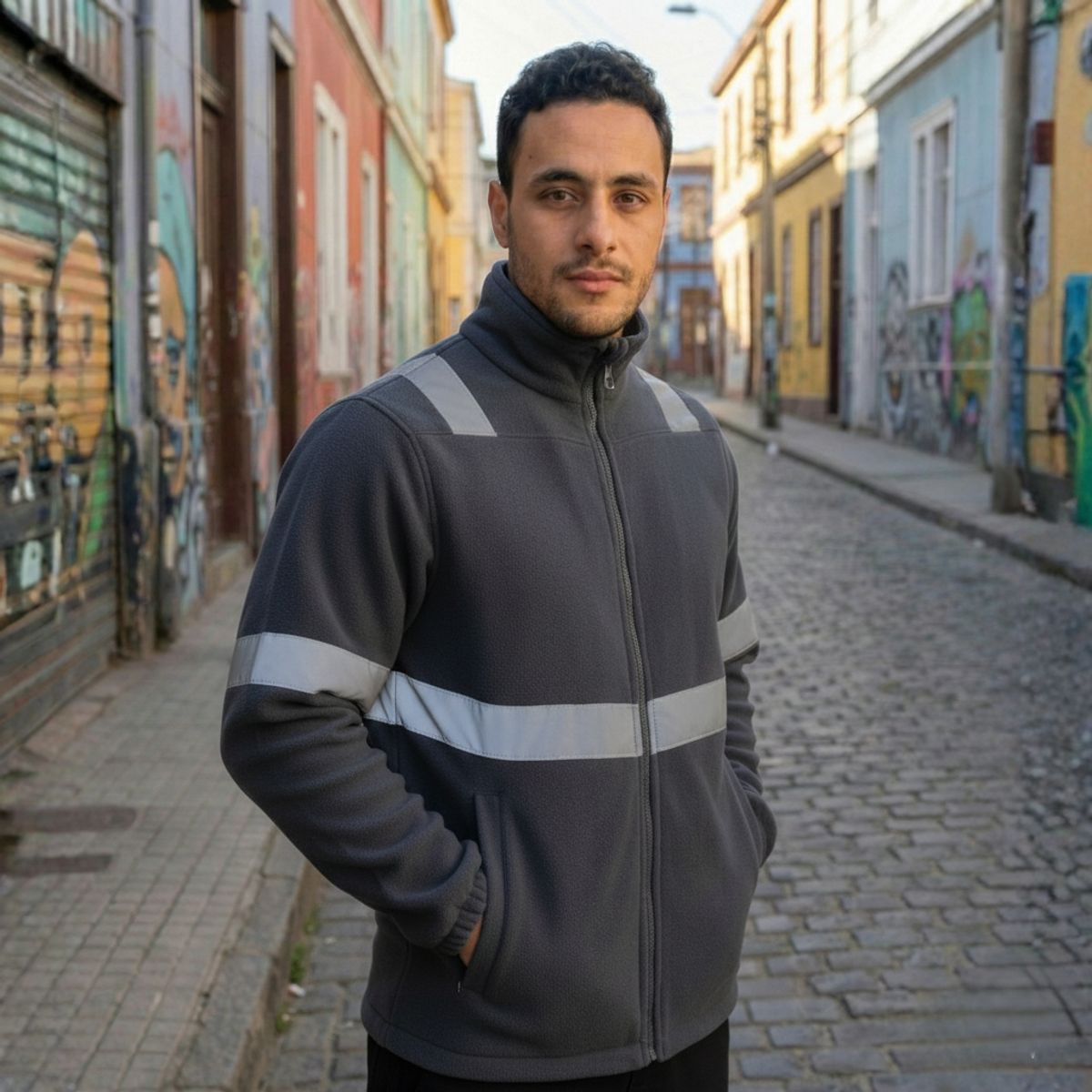 T-WORLD - Micropolar Reflectante Hombre Térmico Alta Visibilidad Trabajo