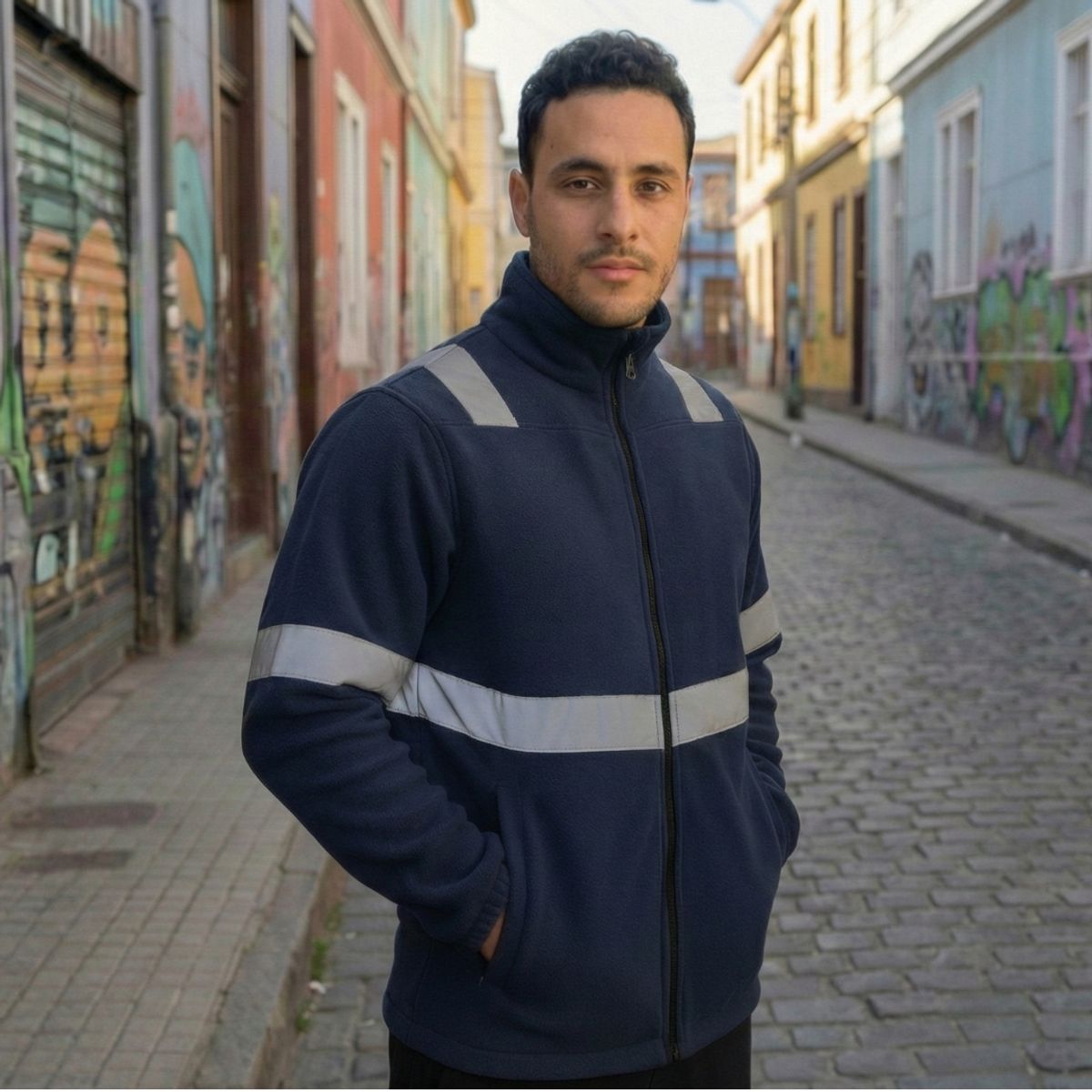 T-WORLD - Micropolar Reflectante Hombre Térmico Alta Visibilidad Trabajo