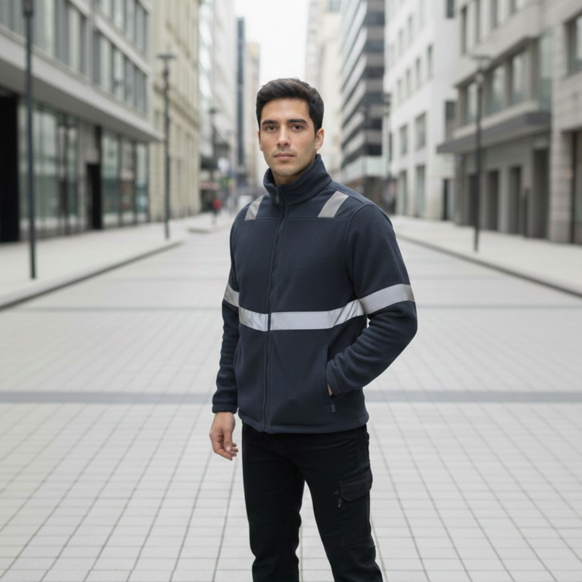 T-WORLD - Micropolar Reflectante Hombre Térmico Alta Visibilidad Trabajo