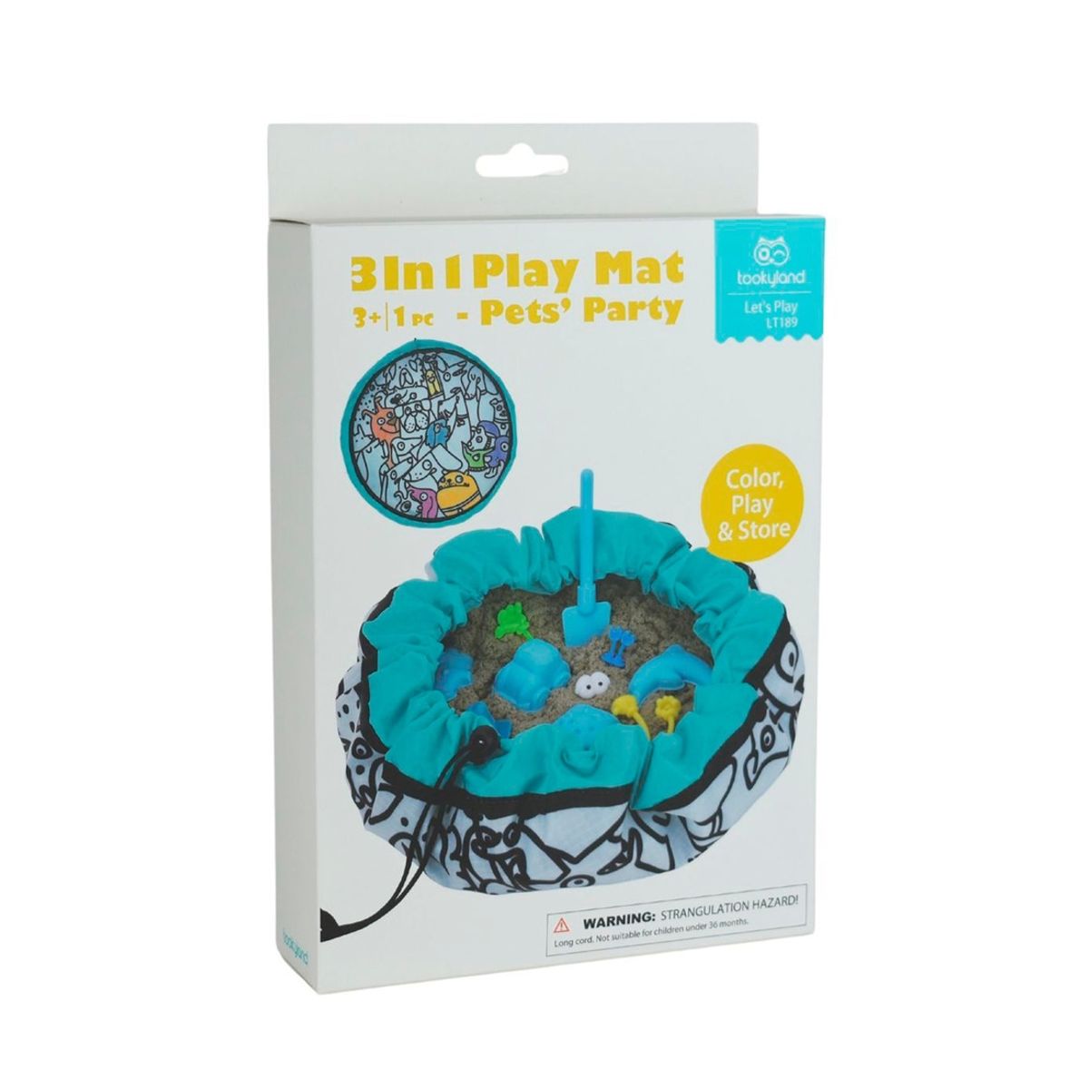 TOOKY TOY - Alfombra de Juego 3 en 1 Animales Tooky Toy