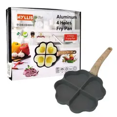 GENERICO - Sarten Manual Multiuso 4 Espacios Corazones Para Huevos