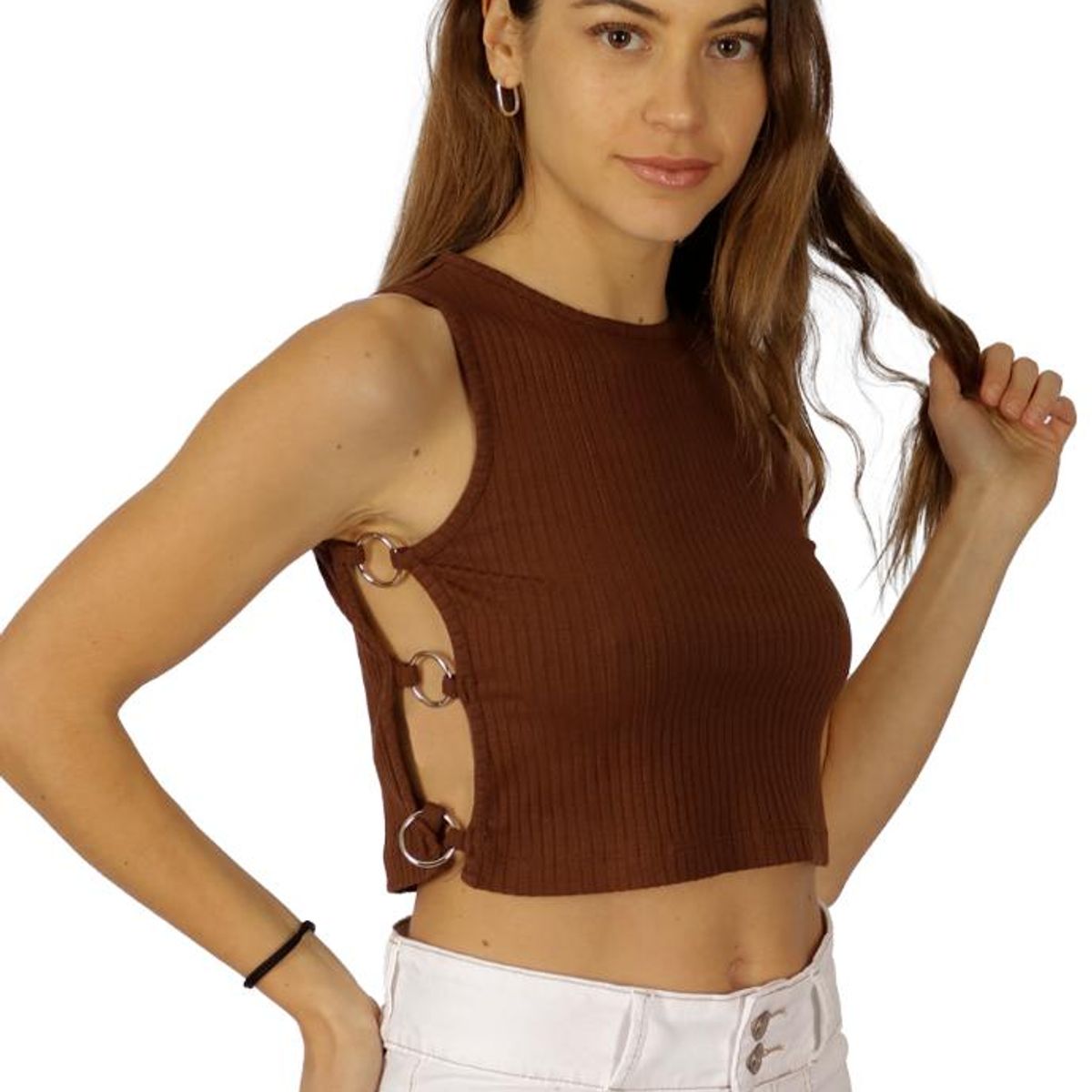 DIVINO JEANS - Polera Eufrates I Café Divino Jeans