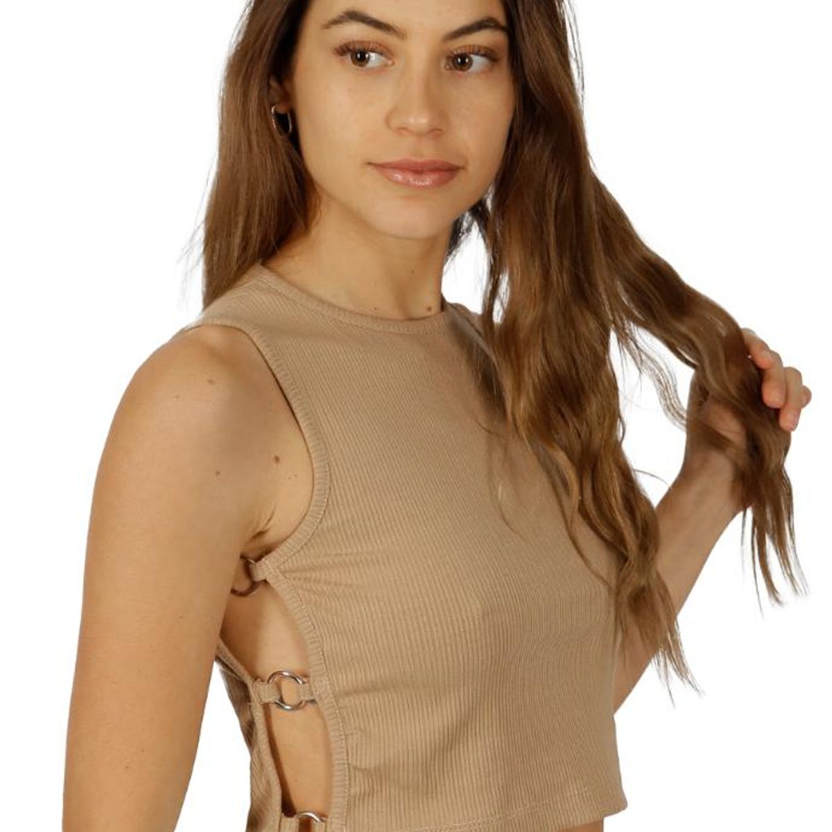 DIVINO JEANS - Polera Eufrates II Camel Divino Jeans