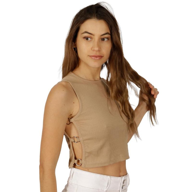 DIVINO JEANS - Polera Eufrates II Camel Divino Jeans - Café Claro