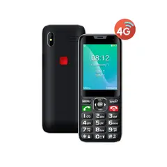 TECNOLAB - Teléfono Senior 4G - Teclas Grandes Botón SOS Linterna y Batería Larga Duración
