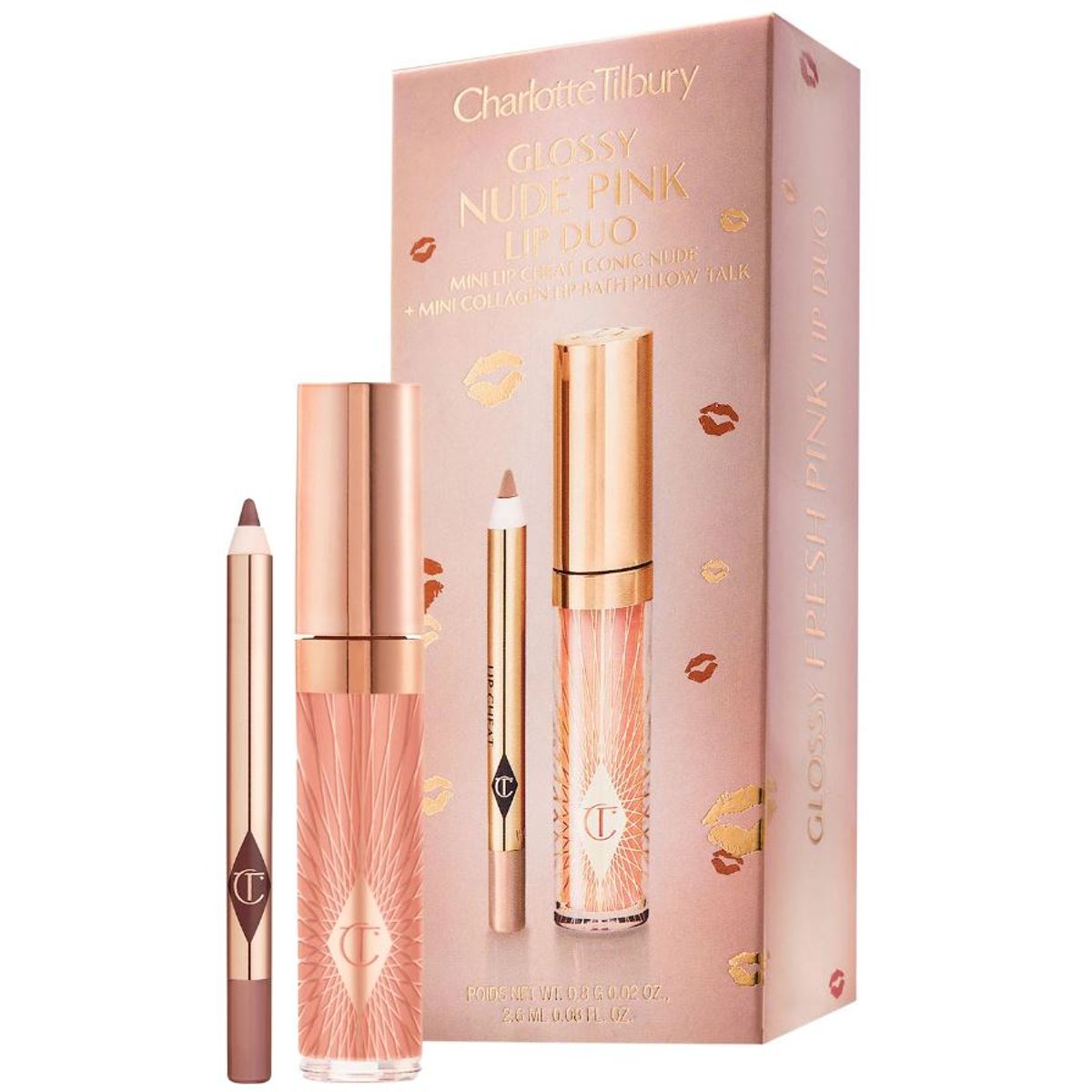 CHARLOTTE TILBURY - Pack Mini para Labios Charlotte Tilbury - Nude Pink.