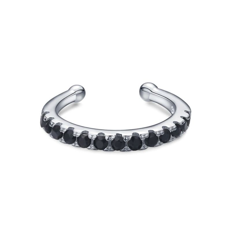 GENERICO - Earcuff Circón Negro - Azul Zafira