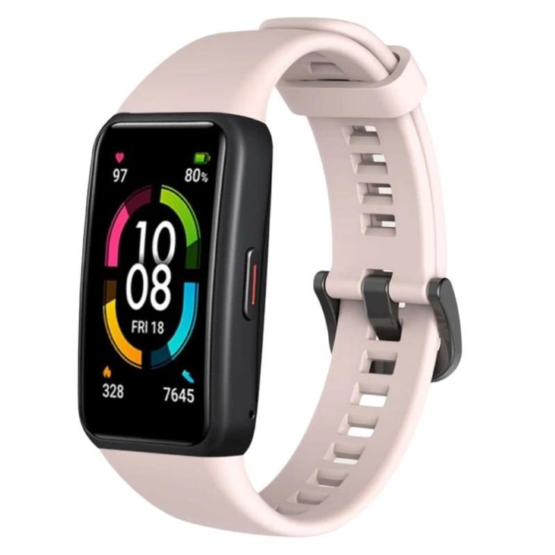 GENERICO - Correa De Repuesto Silicona Para Huawei Honor Band 6/ Band 6 Rosado