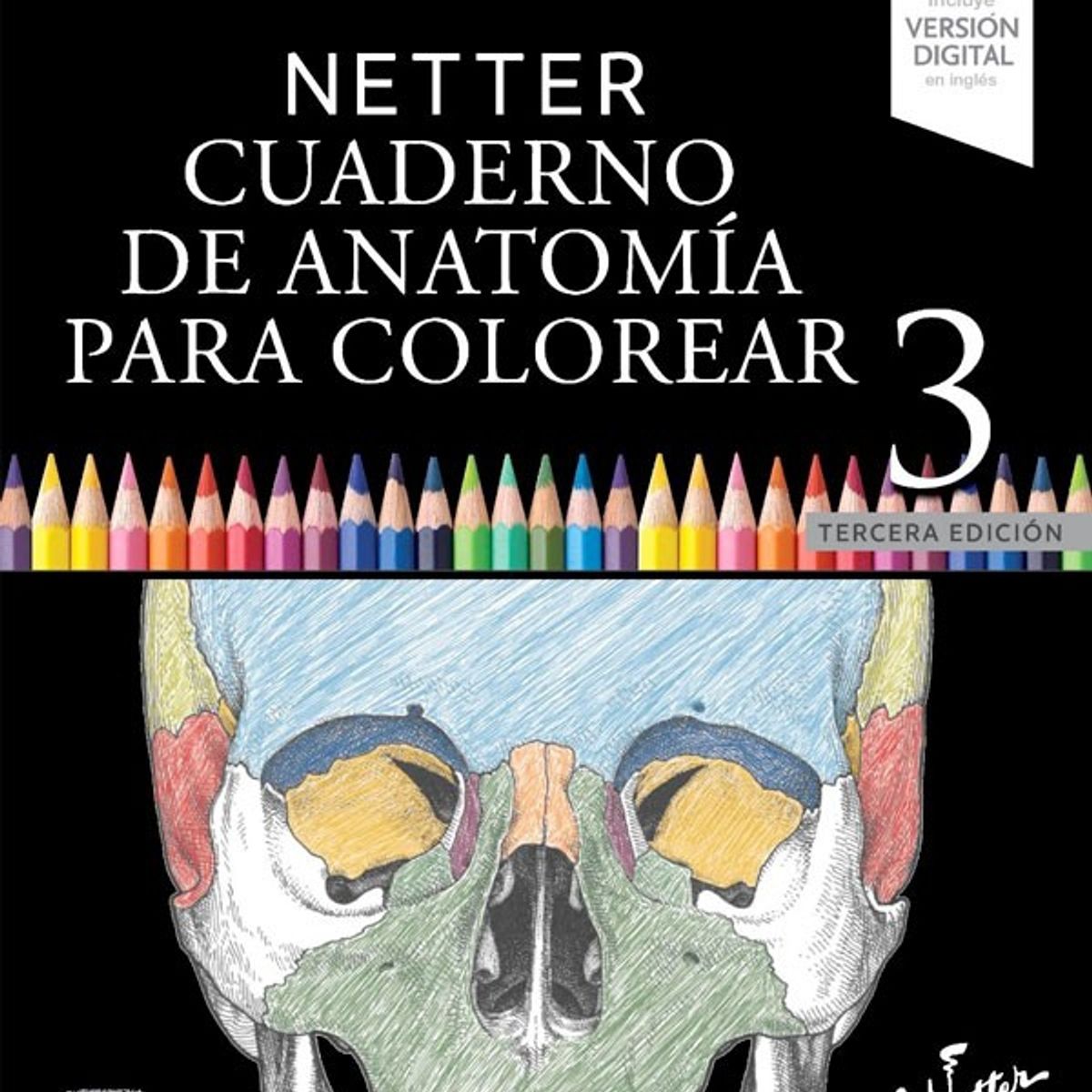 EDITORIAL MEDITERRANEO - Libro Netter. Cuaderno De Anatomia Para Colorear 3Ed.