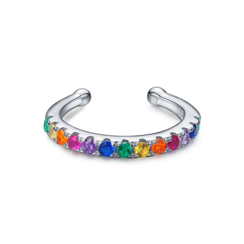 GENERICO - Earcuff Circones de Colores - Azul Zafira