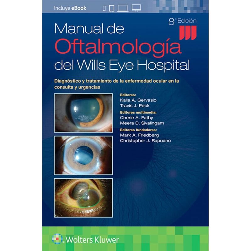 EDITORIAL MEDITERRANEO - Libro Manual De Oftalmologia 8Ed. Wills Eye Hospital