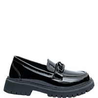 Mocasin Mujer Negro Charol Ituri