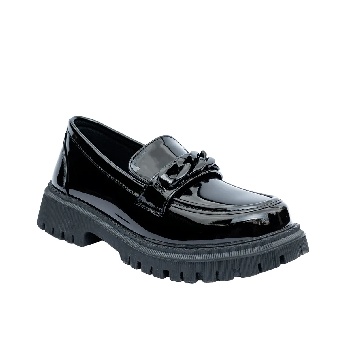 ALQUIMIA - Mocasin Mujer Negro Charol Ituri Alquimia