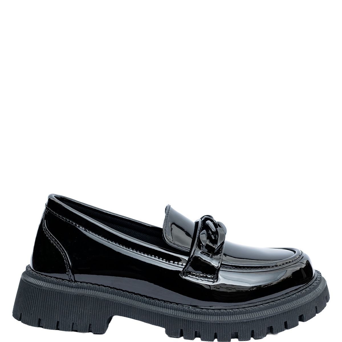 ALQUIMIA - Mocasin Mujer Negro Charol Ituri Alquimia