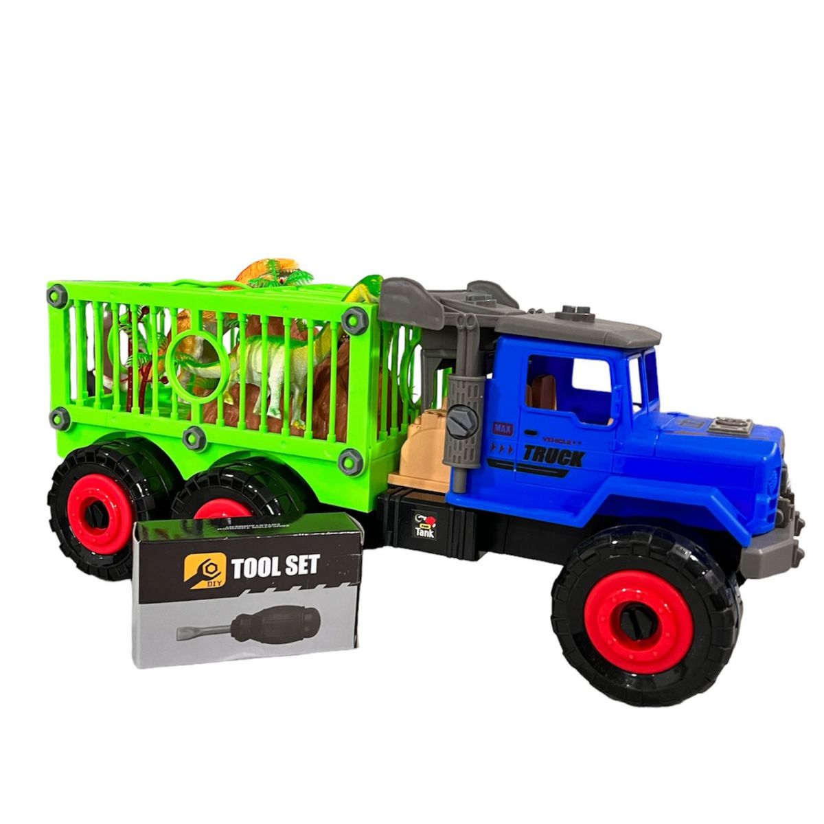 OEM - Juguete Camion Armable Con Dinosaurios Carro De Juguete