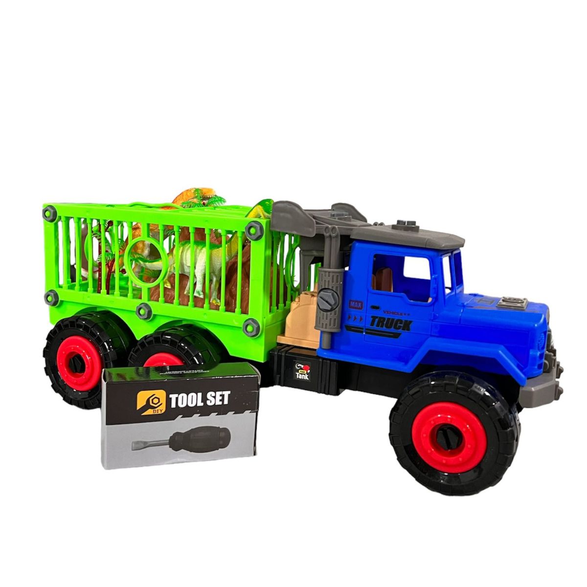 OEM - Juguete Camion Armable Con Dinosaurios Carro De Juguete