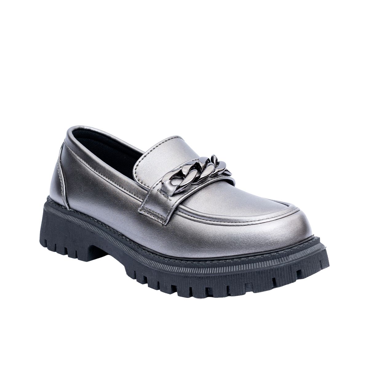 ALQUIMIA - Mocasin Mujer Plateado Ituri Alquimia