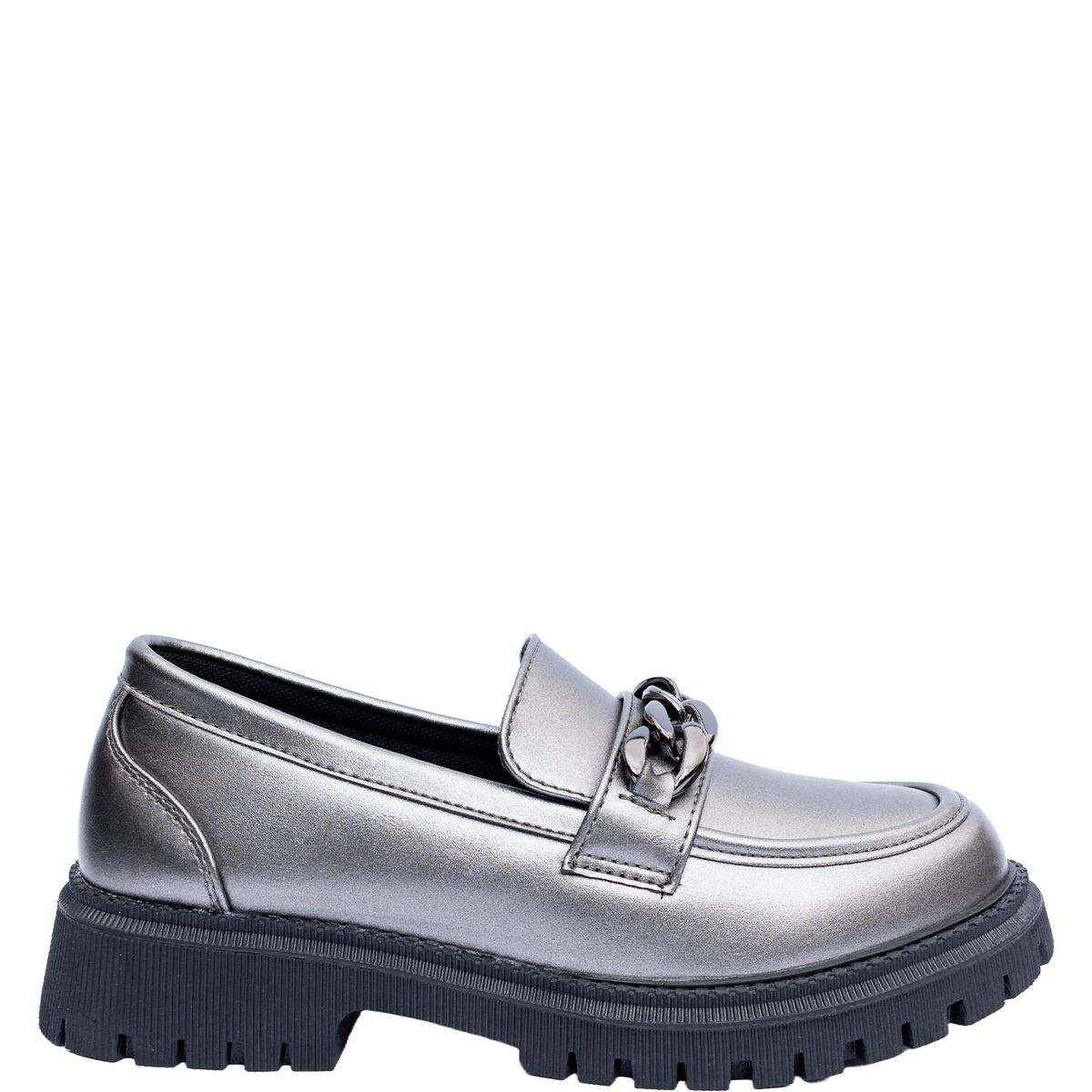 ALQUIMIA - Mocasin Mujer Plateado Ituri Alquimia