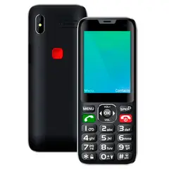 TECNOLAB - Telefono Celular Adulto Mayor 4G 2.8" Color Negro.