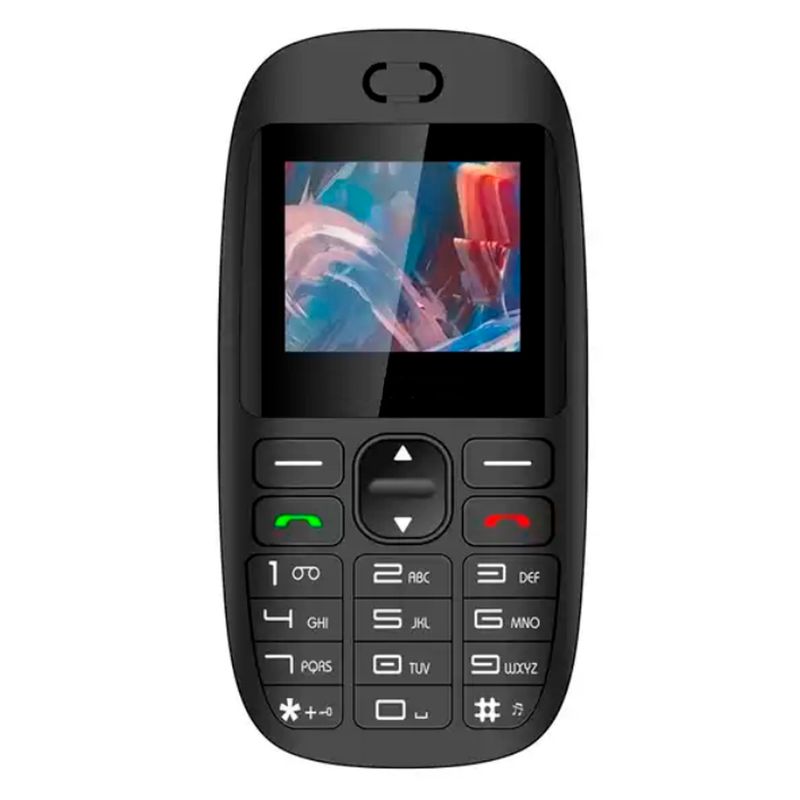 TECNOLAB - Telefono Celular Adulto Mayor 4G 1.77" Color Tecnolab Negro