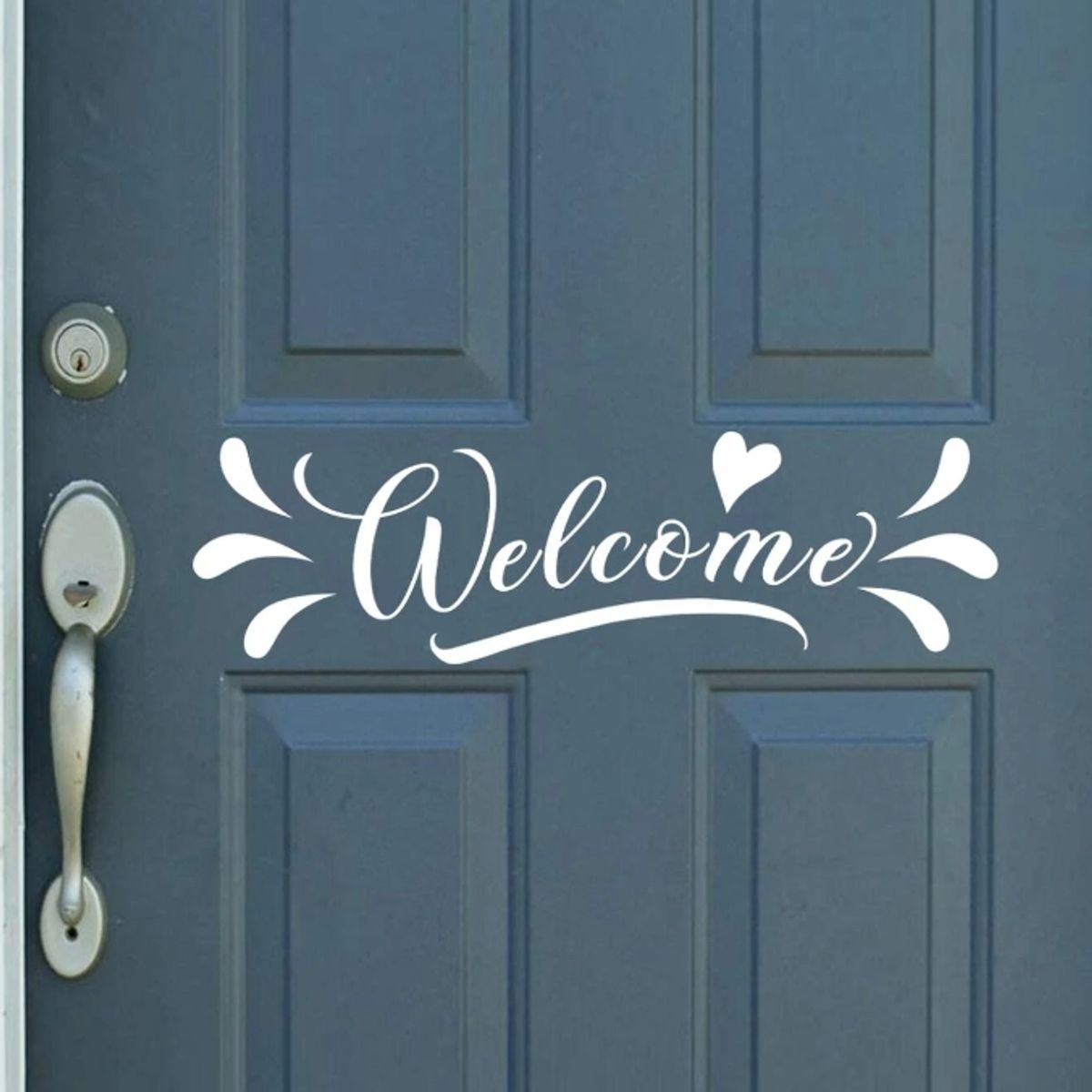 GENERICO - Pegatinas para puertas con estampado de letra Welcome