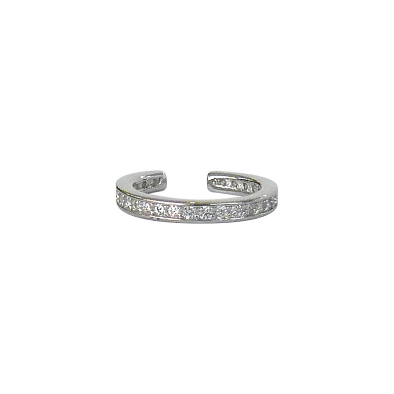 GENERICO - Earcuff Circón Plata - Azul Zafira