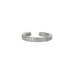 GENERICO - Earcuff Circón Plata - Azul Zafira