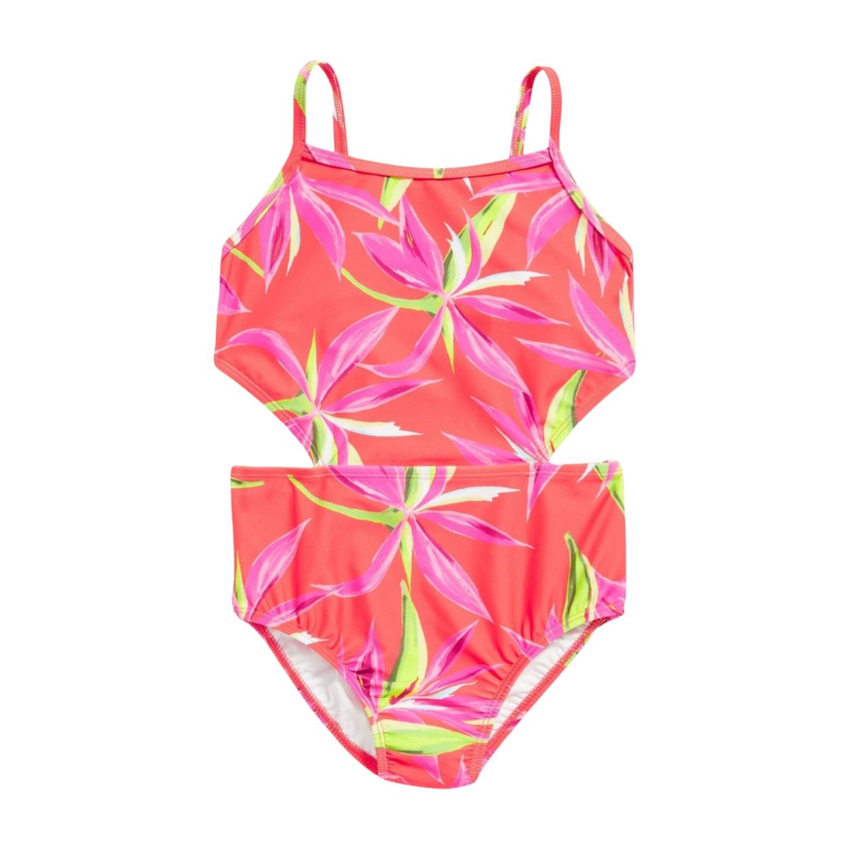 OLD NAVY - Traje De Baño Cut-Out-Waist Estampado Rojo OLD NAVY