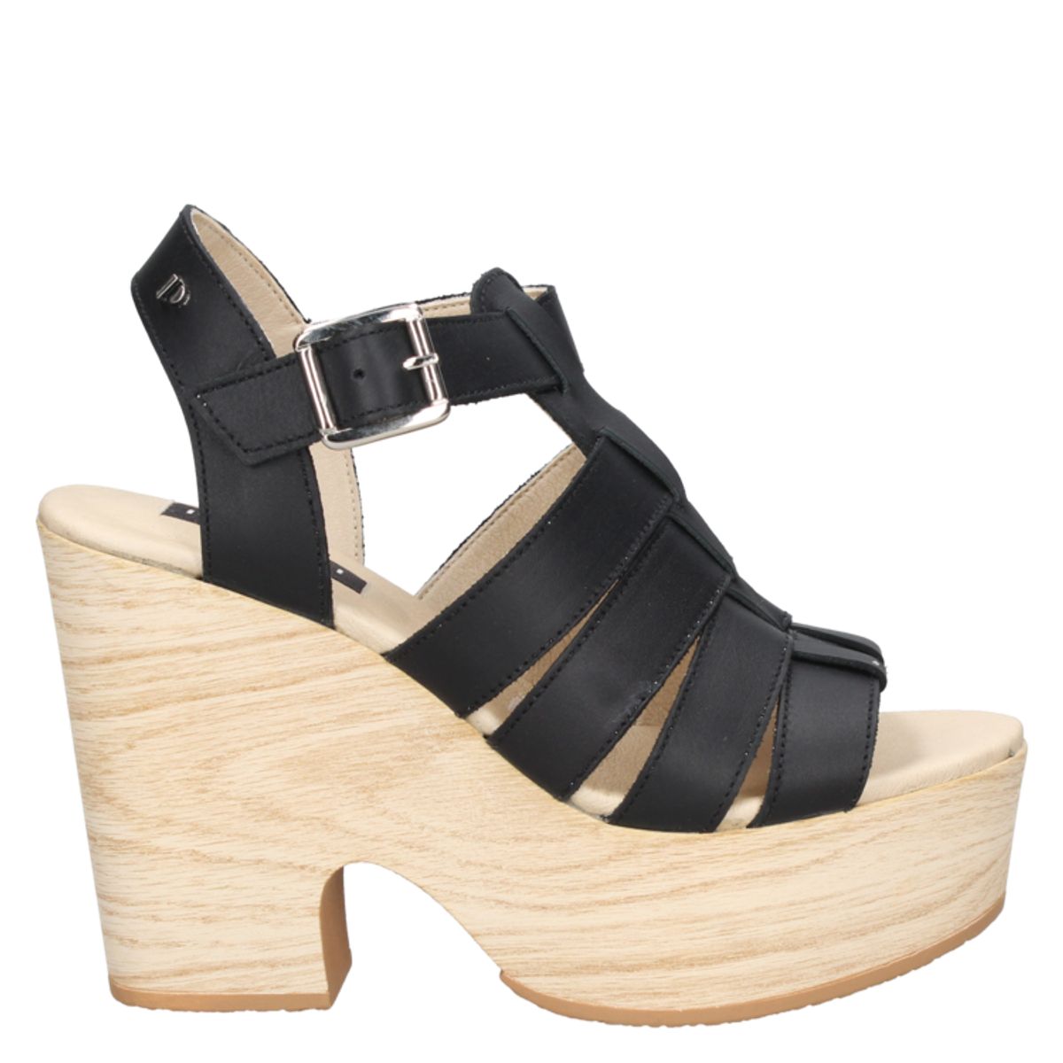 POLLINI - Sandalia Casual Negro Pollini