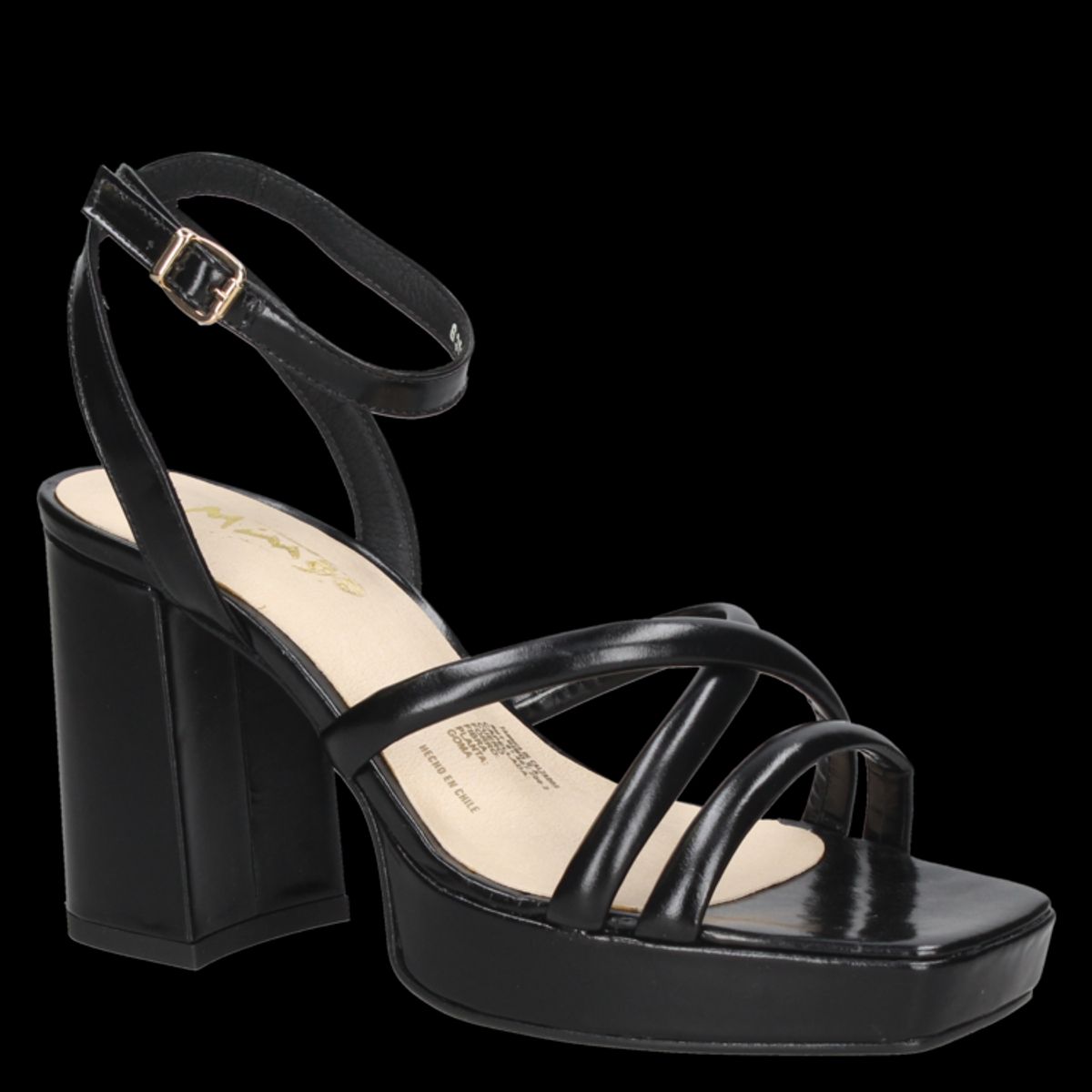 MINGO - Sandalia Casual Negro Mingo