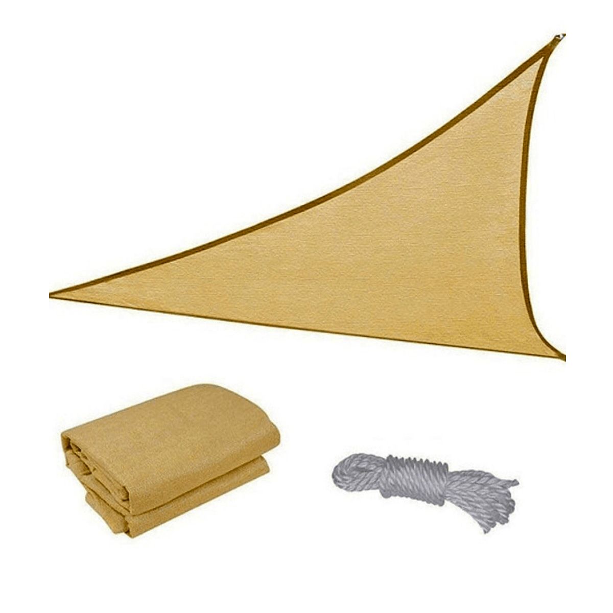 GENERICO - TOLDO VELA 3 X 3 X 3 MT. QUITASOL UV.