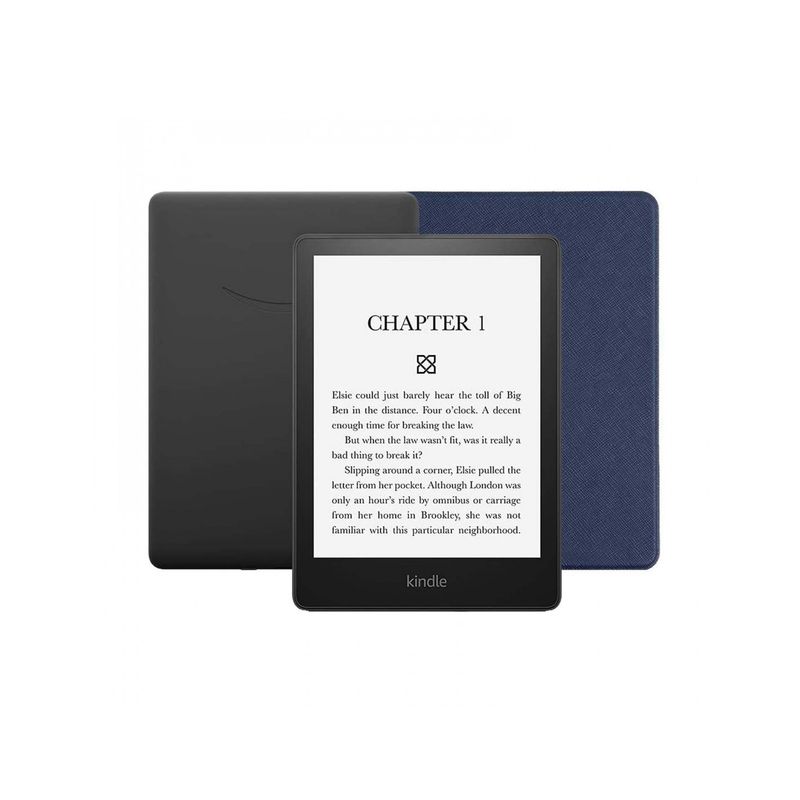 AMAZON - E-reader New Kindle Paperwhite 2021 16GB + Funda Color Azul
