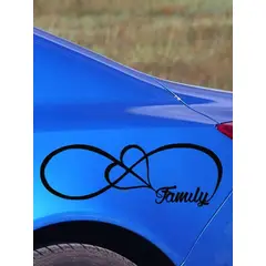 GENERICO - Pegatina adhesivo para coche con estampado de Family