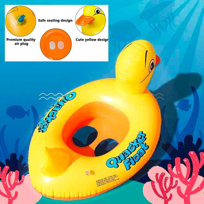 GENERICO - Flotador Pato Con Asiento Niños Bebe