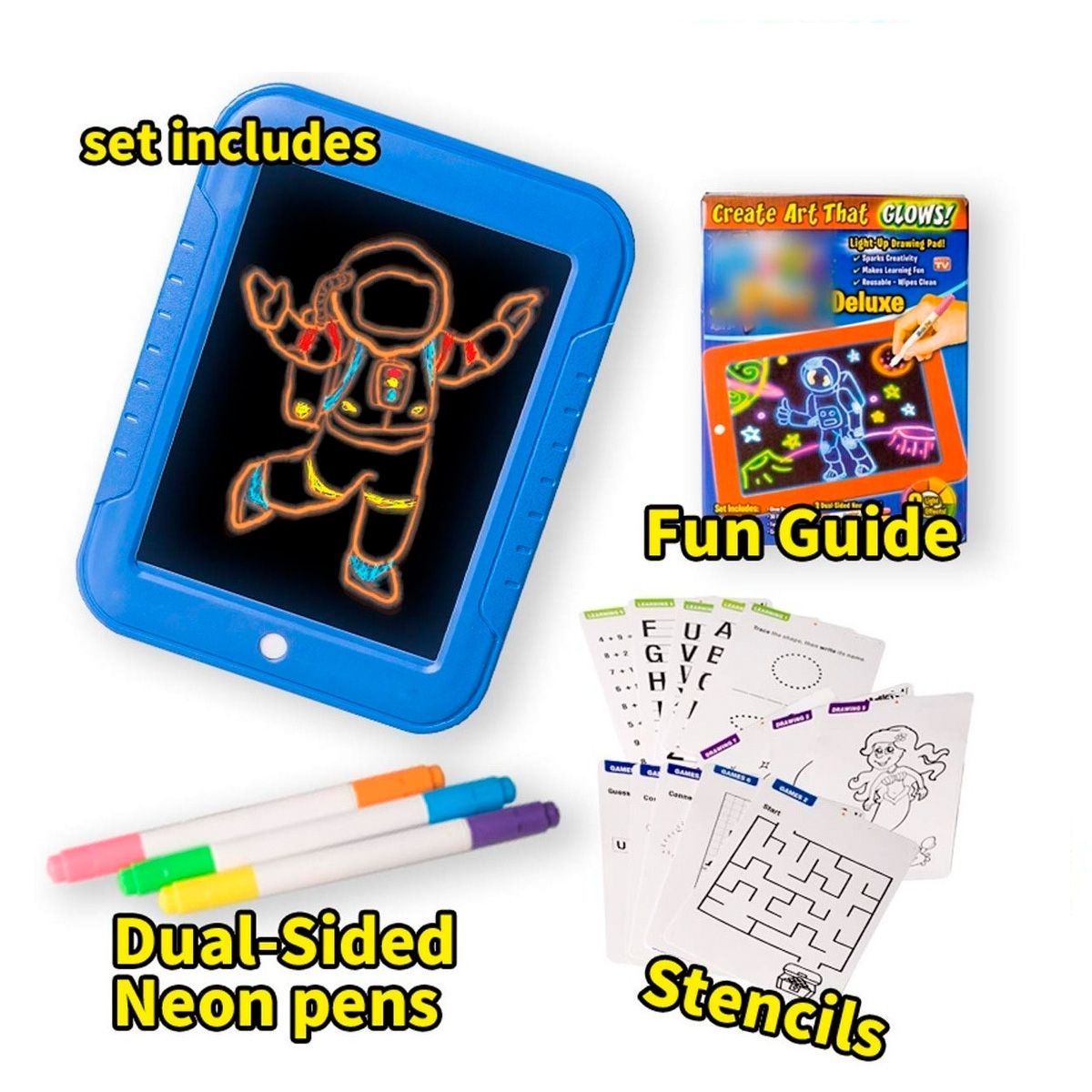 GENERICO - Pizarra escritura Mágica Tablet Dibujo Lcd